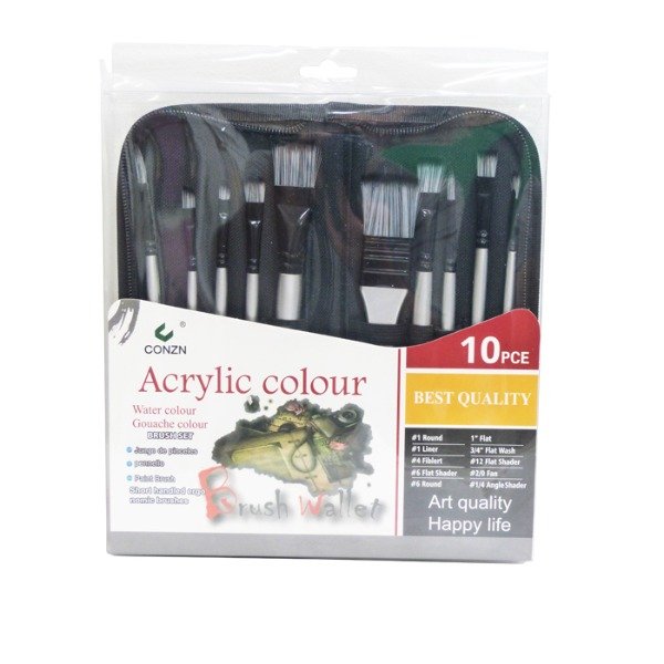 Producto - Set de Pinceles  x 10 + Canopla ( 080 )