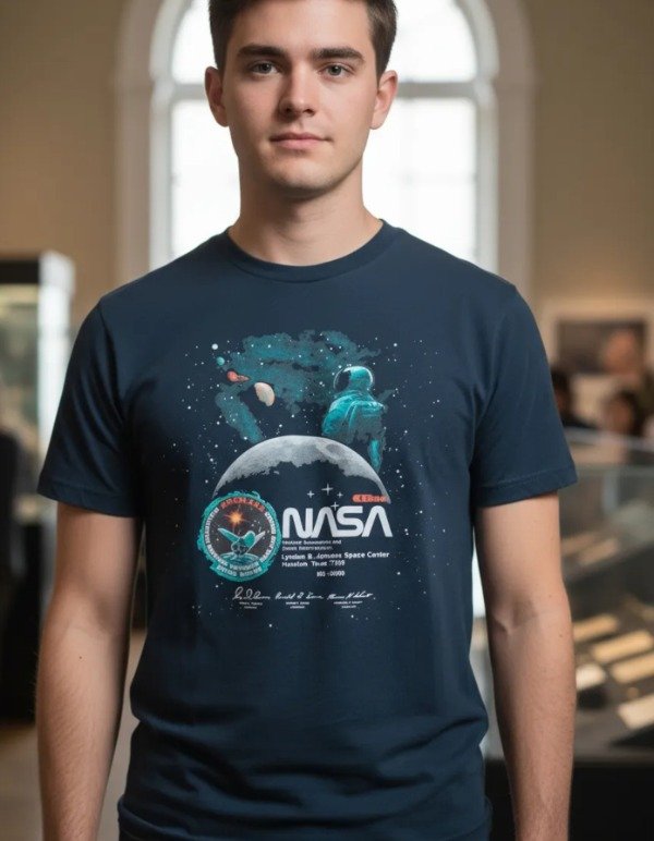 Producto - Remera de algodon Nasa Luna