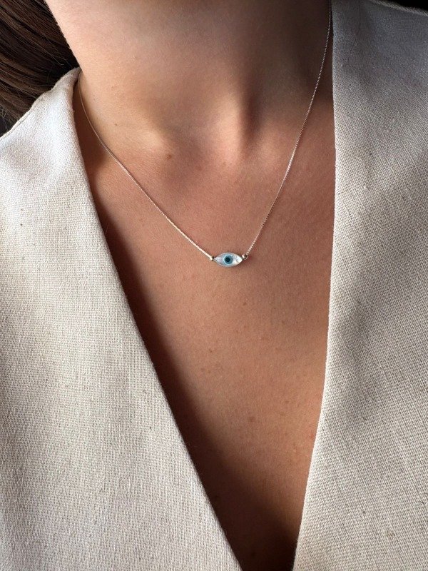 Producto - Collar ojo protector - Plata  925