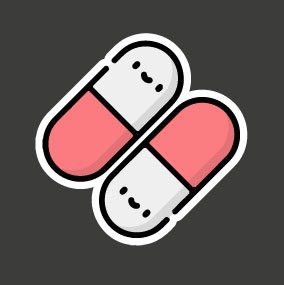 Producto - Pastillas, blanco y rojo 20