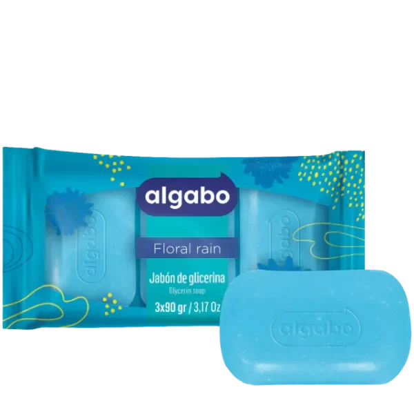 Producto - Jabon de Glicerina Floral Rain 90gr PACK X 3 ALGABO