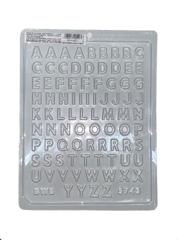 Producto - Molde Acetato ABC Abecedario BWB