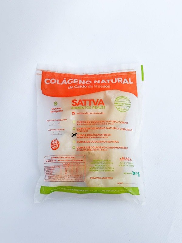 Producto - Colágeno Natural con limón, menta y romero x 30 U - A base de caldo de huesos