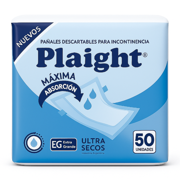 Producto - Pañales Plaight extra grande x50 U.