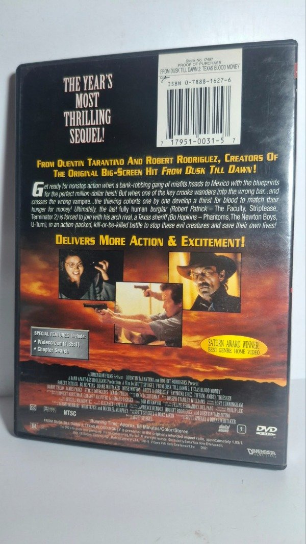 Producto - From dusk till dawn 2 (1999) - DVD (Region U.S.A) - 1