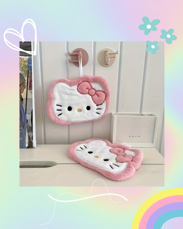 Producto - Toalla de Mano Carita Kitty