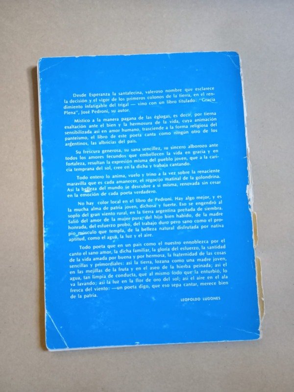 Producto - Gracia plena - José Pedroni - Colmegna 1980 - 1