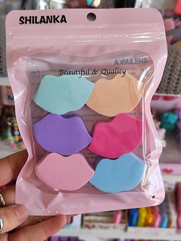 Producto - Set x6 esponjas besitos