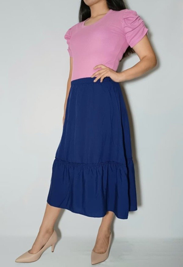 Falda Campestre azul marino T4