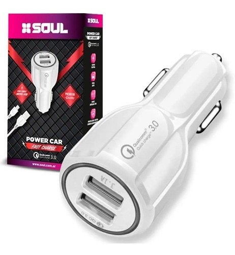 Producto - Cargador auto con cable soul