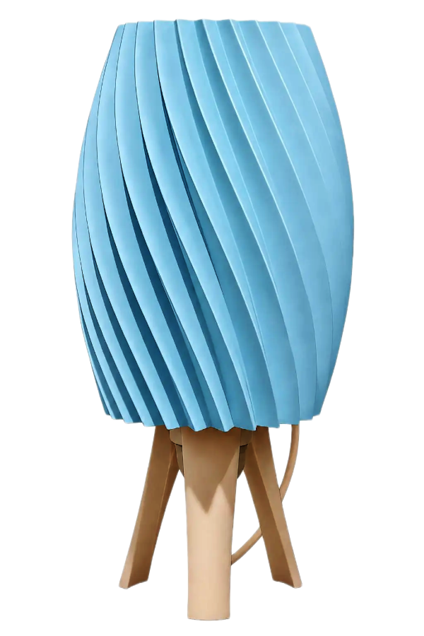 Producto - Lámpara Velador Lidia (27x17 cm) -Diseño Espiral Escultórico - 220 Volts - 5