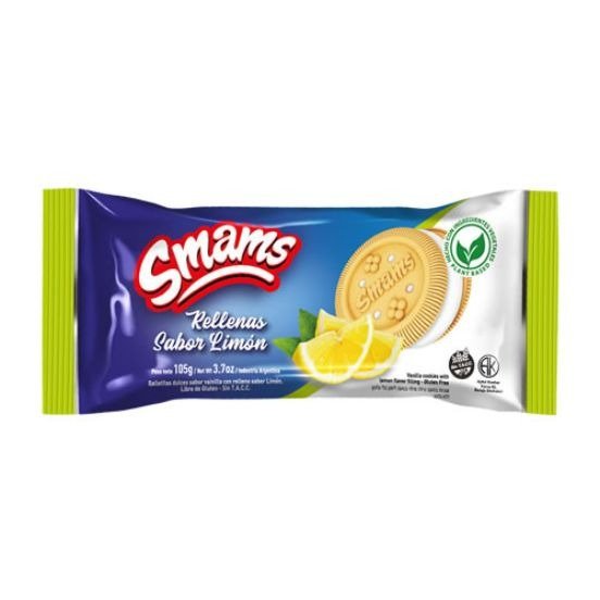 Producto - Galletas Rellenas de Limón x105grs (Smams)