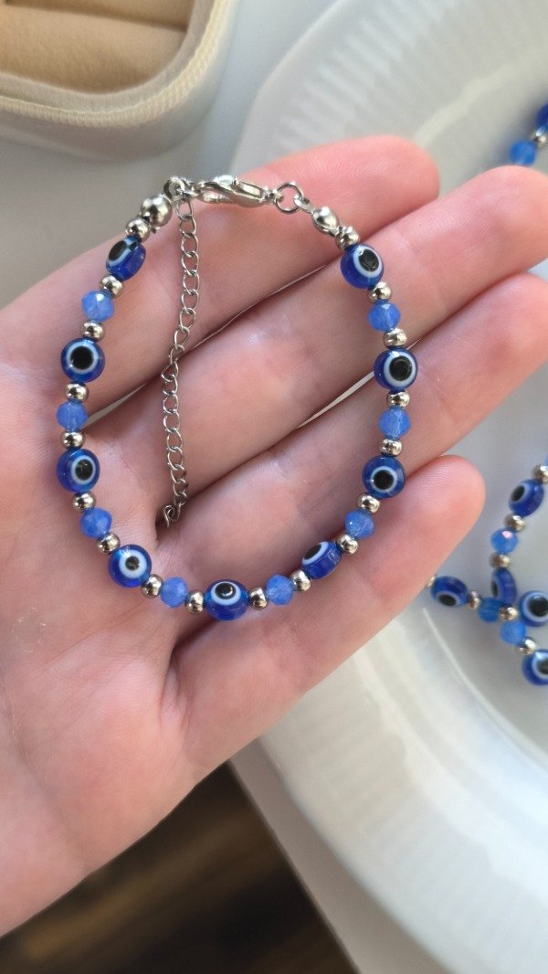 Producto - Pulsera Ojos Turcos Azul