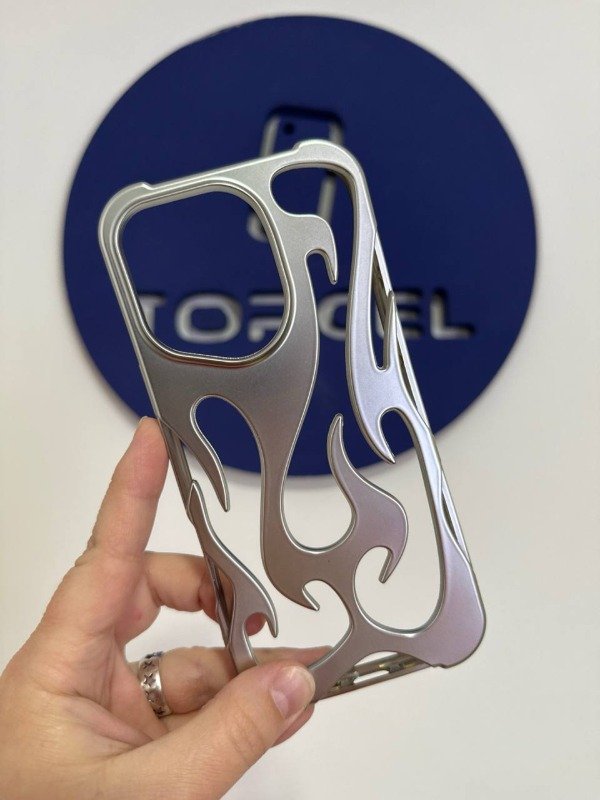 Producto - FUNDA TPU FLAME CROMADA PARA IPHONE 16 PRO MAX