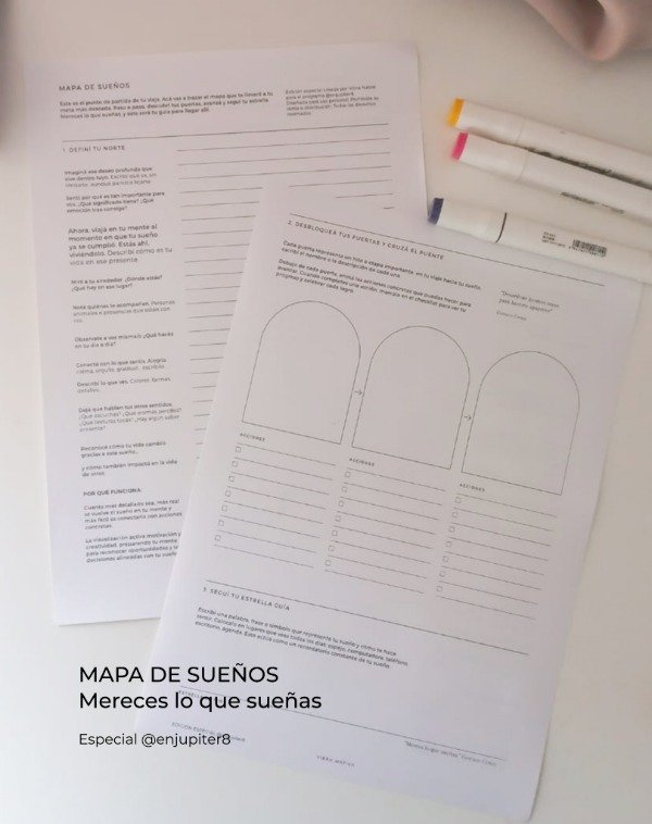 Producto - Mapa de Sueños: Mereces lo que sueñas - Edición Especial para EnJupiter8