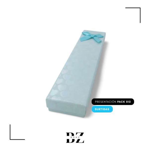 Producto - ESTUCHE REGALO X 12 PCS 4.5X20 CM CON MOÑO C.SURTIDO - 2033-4 - 2