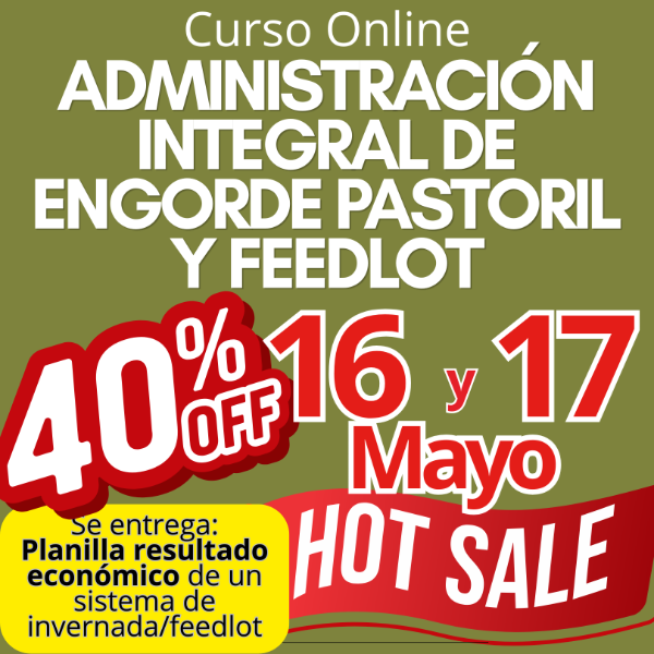 Producto - Curso Online: Administración Integral de Engorde Pastoril y Feedlot
