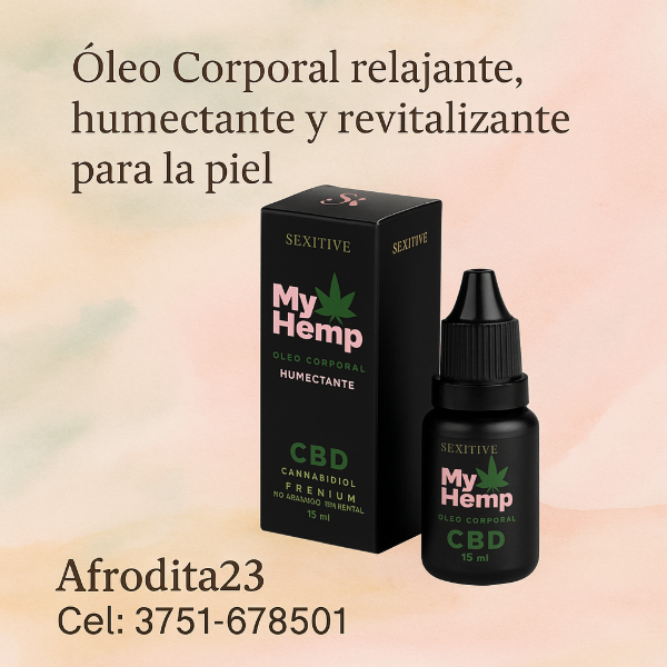 Producto - Oleo Concentrado Corporal Cánnabis Humectante relajante 15ml Cod A14-18