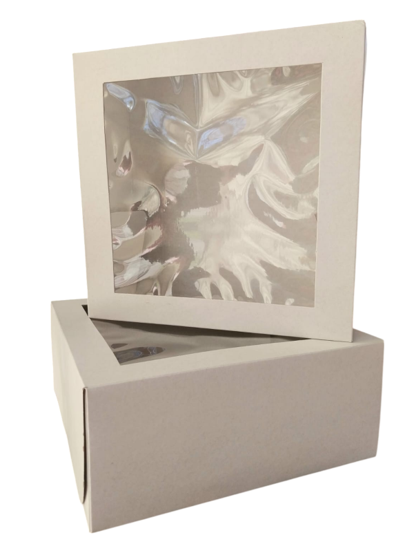 Producto - Caja cuadrada c/ visor xud. 25x25x10cm