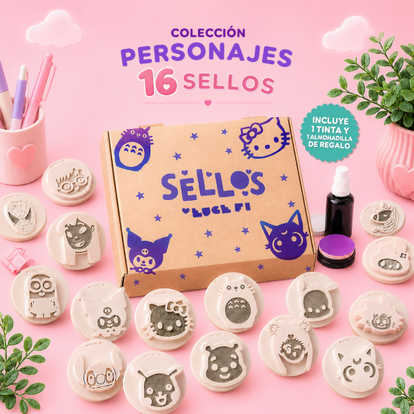 Producto - BOX 16 sellos de colección Personajes