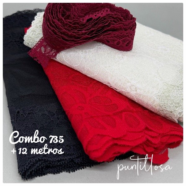 Producto - Combo 735- Puntillas Surtidas +12 metros