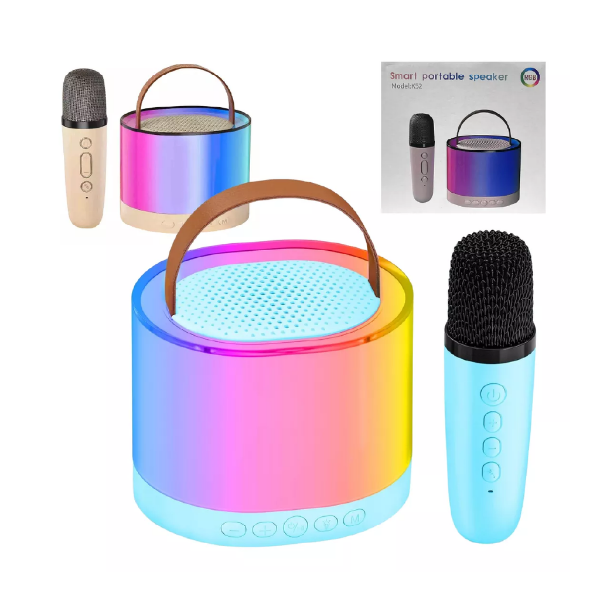 Producto - Parlante con Microfono inalambrico K52 RGB