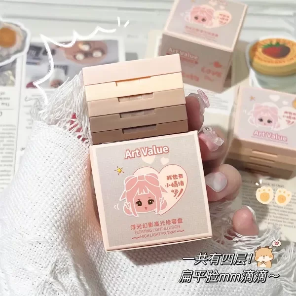 Producto - Quinteto de sombras Art Value "Floating Light Illusion High Light Fix Tray"