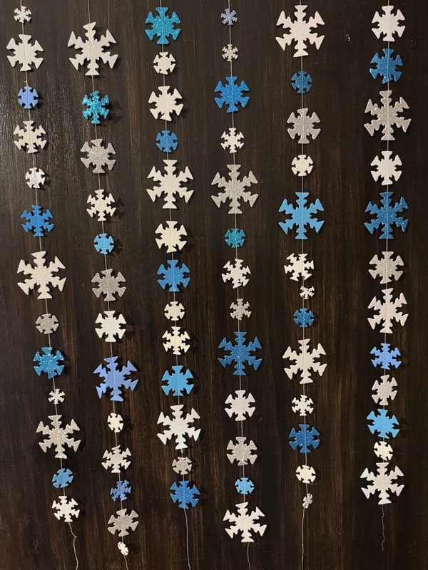 Producto - SALE! Tiras copos de nieve x 6