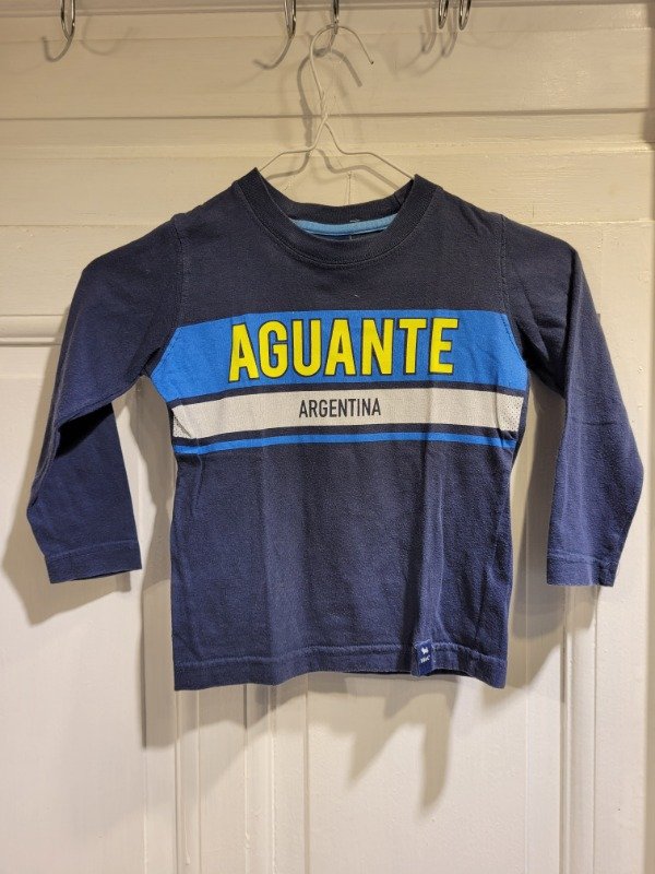Producto - Remera MIMO azul logo Argentina Talle 2 años - PRECIO: 5X
