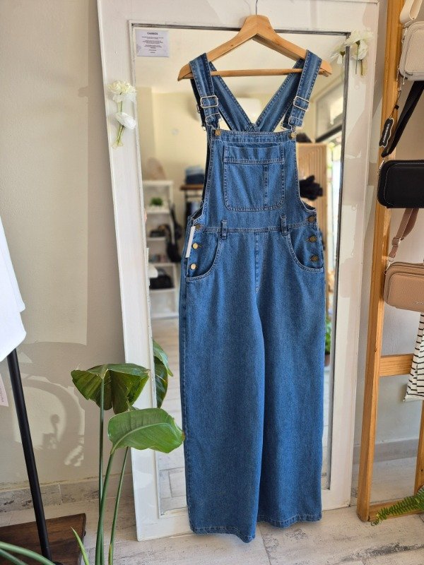 Producto - Jardinero Largo Denim Tatiana