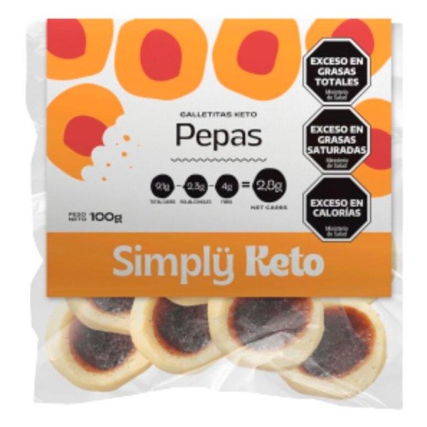 Producto - Pepas Keto con Mermelada de Frambuesa x 100g SIMPLY KETO