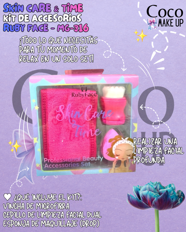 Producto - KIT DE ACCESORIOS SKIN CARE Y TIME - RUBY FACE - MG-316
