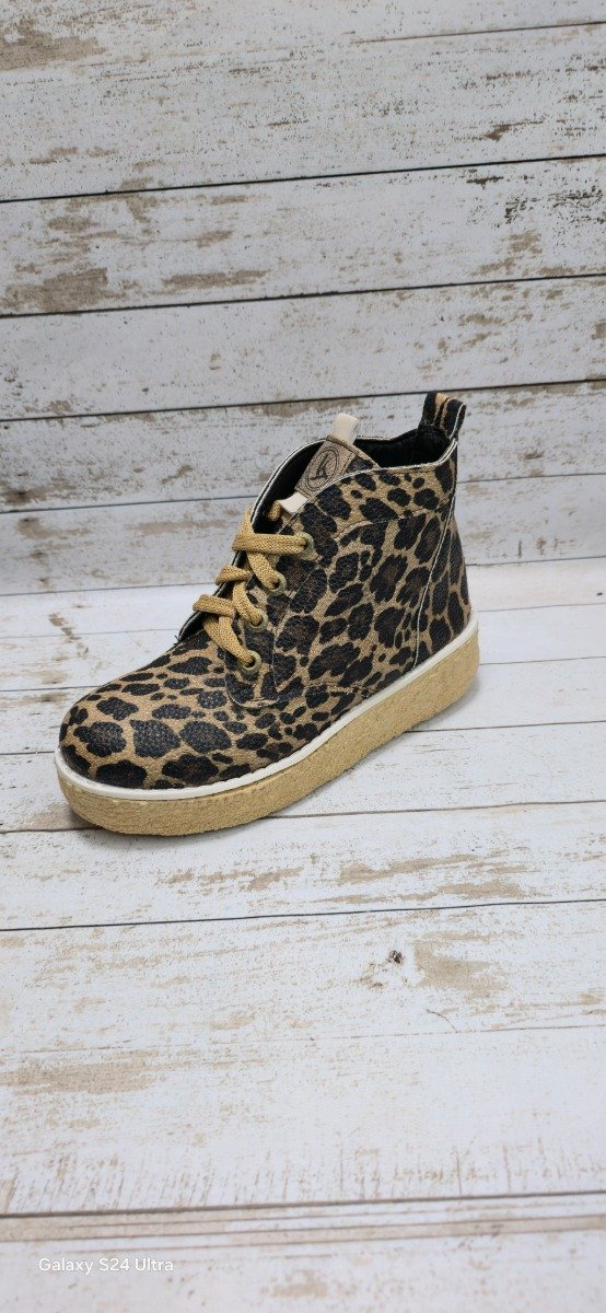 Producto - borcego corto simil cuero animal print del 36 al 40 - 2