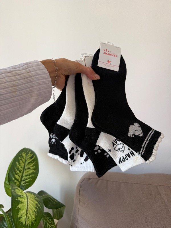 Producto - Medias térmicas blanco y negro