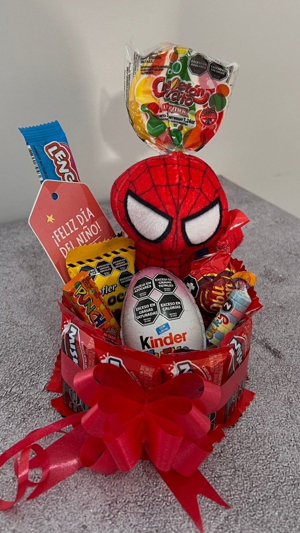 Producto - ARREGLO CHOCOLATES DIA DEL NIÑO - SPIDERMAN