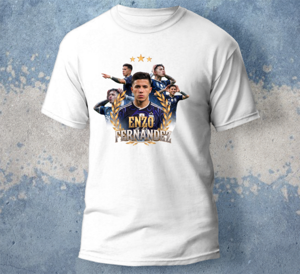 Producto - Plantillas Remeras Enzo Fernandez Mundial Selección Sublimación DTF #R312