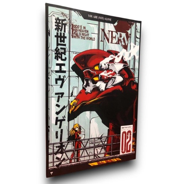 Producto - Cuadro Mural Cuadro Neon Genesis Evangelion Eva 02 - 1