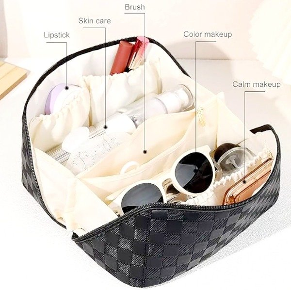 Producto - NECESER CON DIVISIONES SIMIL CUERO (por encargue)