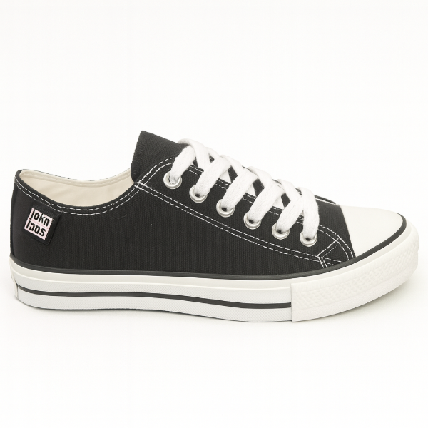 Producto - Johns Foos clásica de lona stone negra