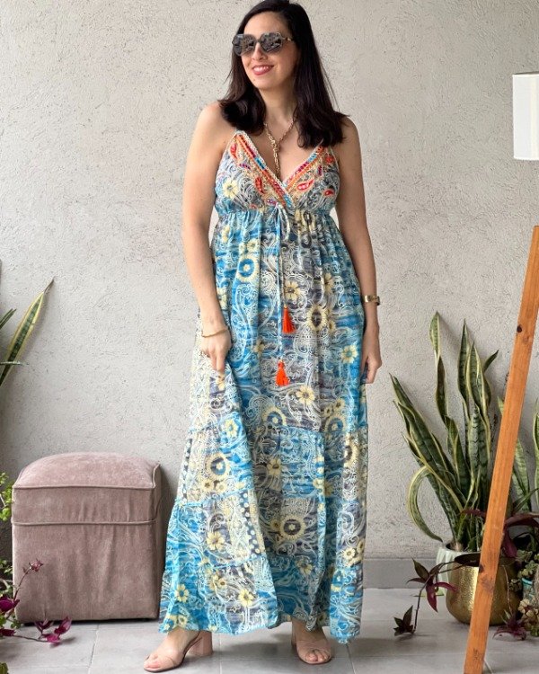 Producto - Solero Lupe Bordado Elastizado M a XL