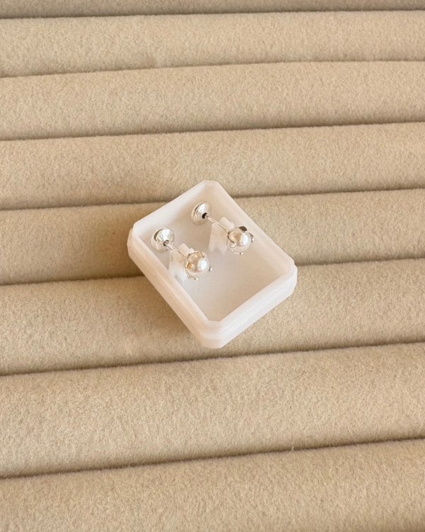 Producto - Aros abridores perla chica engarzada de plata 925