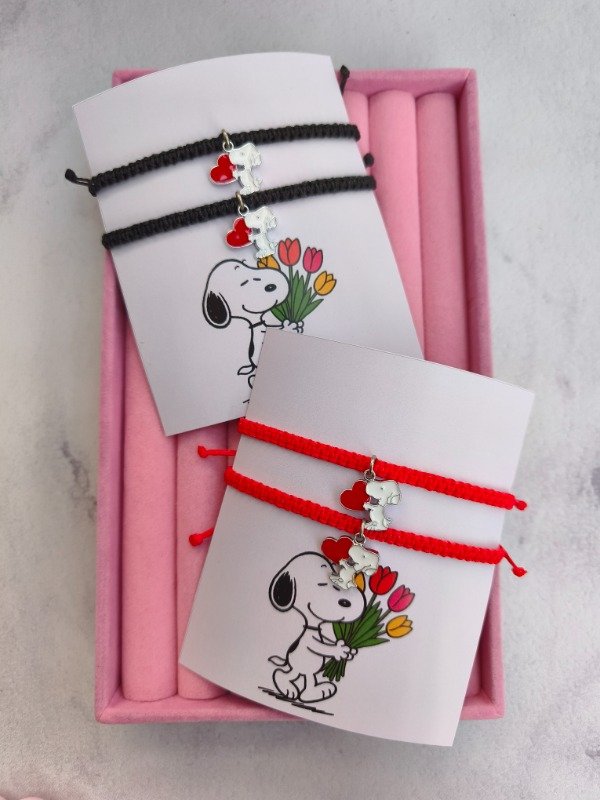 Producto - Pulseras Snoopy dije esmaltado - 0