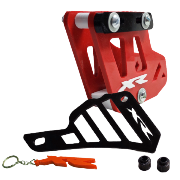 Producto - Kit Guia De Cadena con logo XR y Cubrepiñón + Llavero Honda Tornado - 1