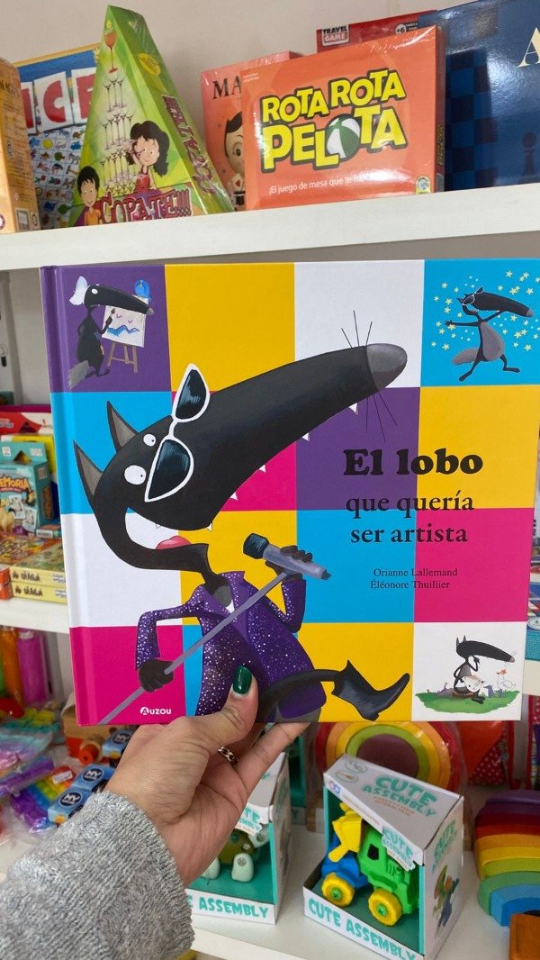 Producto - Libro "El lobo que queria ser artista" de Orianne Lallemand