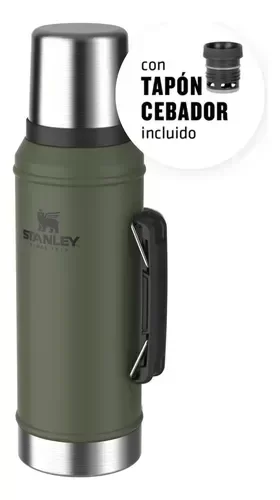Producto - Termo Stanley Clasico Con Manija Y Tapon Cebador  950 ml. VERDE