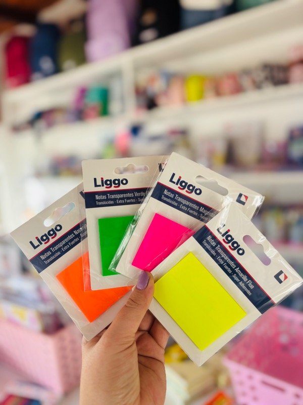 Producto - Notas Adhesivas transparentes colores