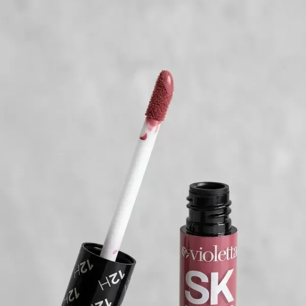 Producto - Labial Líquido Con Fijador 12h Silk Kiss Long Lasting- ROSA DELICIOSO