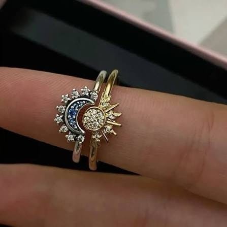 Producto - Anillos Para Compartir Sol y Luna - 3