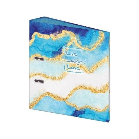 Producto - BIBLIORATO A4 FANTASIA LOMO ANCHO 75MM THE PEL - MARMOL AZUL