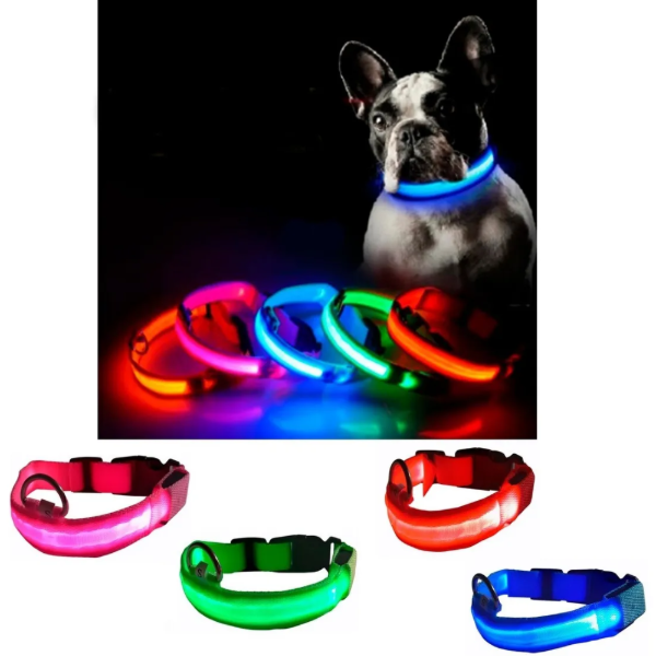 Producto - Collar para Perros con Luz LED de Seguridad Visibilidad 360